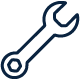 wrench for maintenance icon