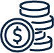 coins for payment icon