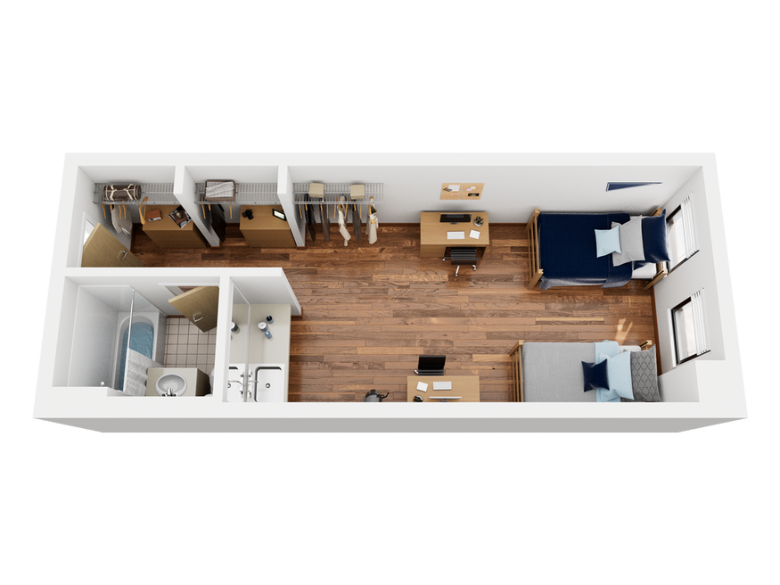Osprey Crossings double bedroom floorplan
