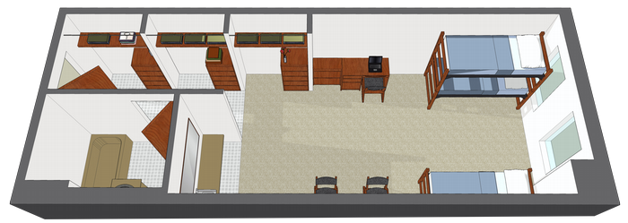 Osprey Crossings and Osprey Cove triple room floor plan 
