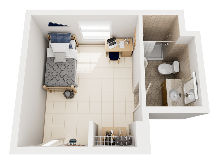 Osprey Fountains 1 bedroom suite floorplan