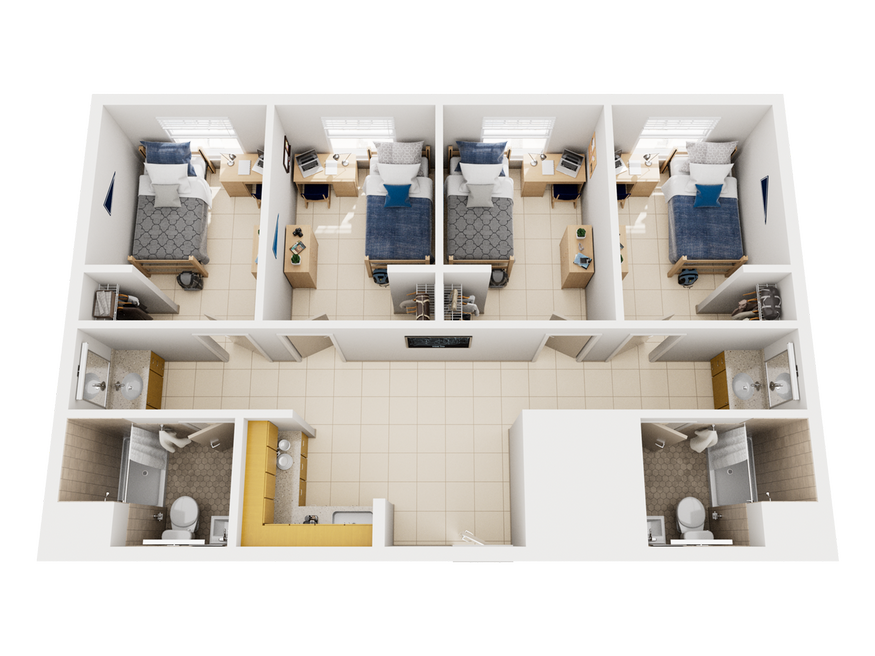 Osprey Fountains four bedroom suite floorplan