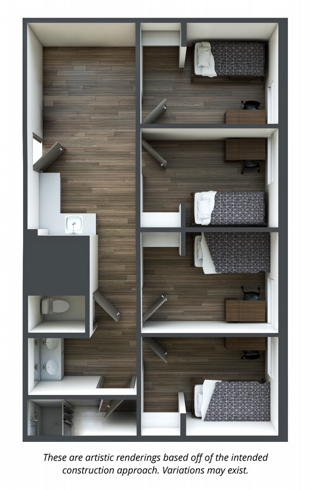 Four bedroom private suite