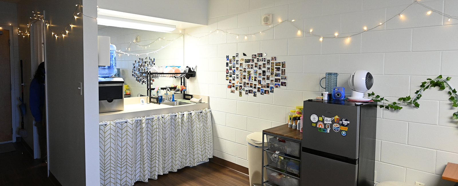 Osprey Crossings resident room decorated beautifully kitchenette area