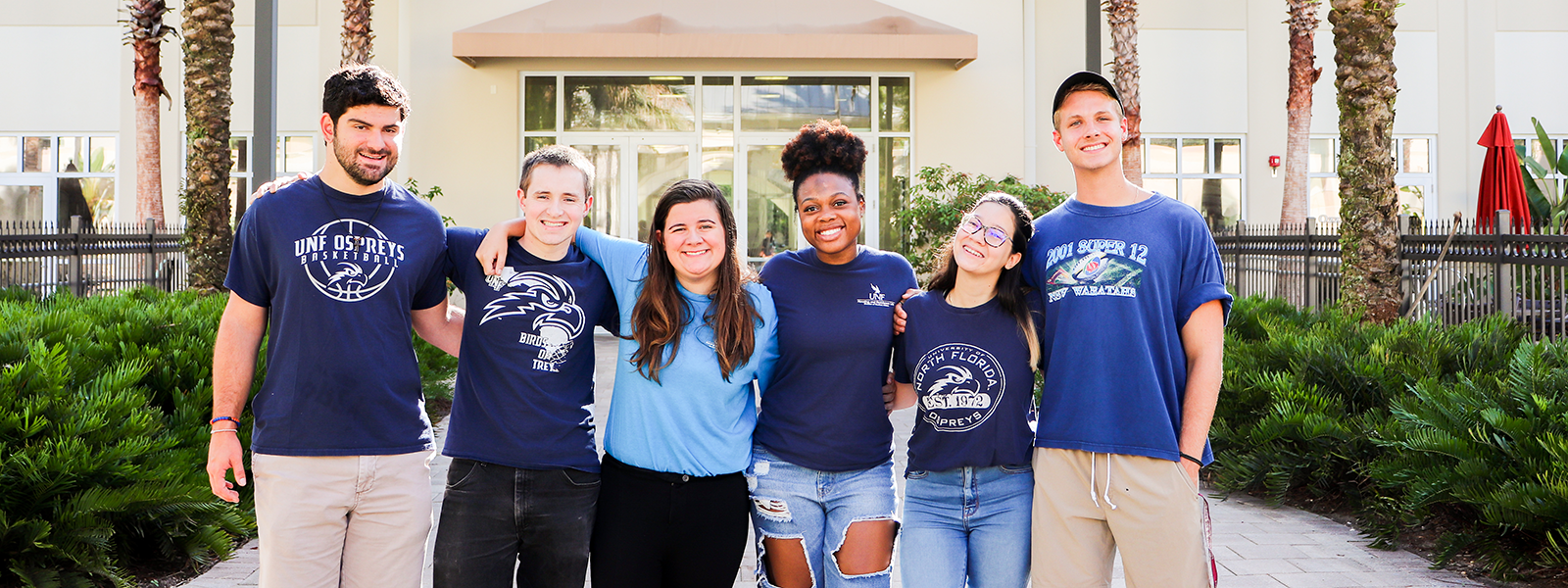 osprey hall student staff at fountains