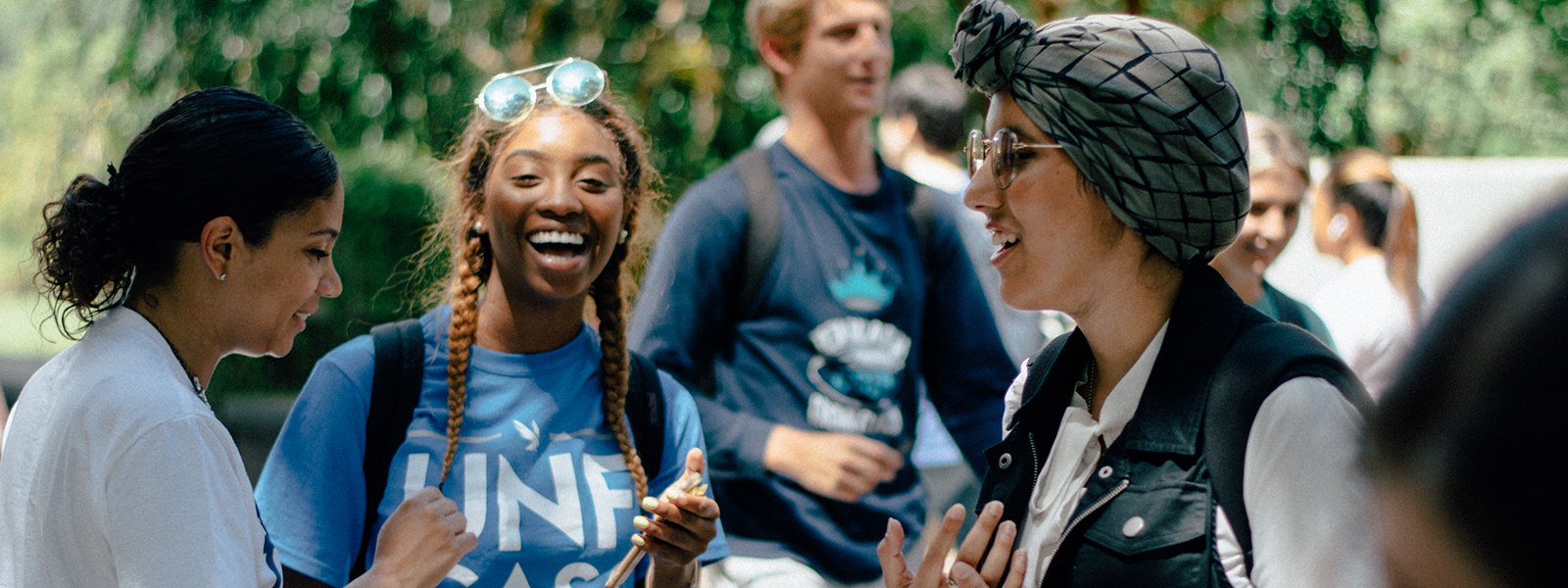 unf community outside on a beautiful day