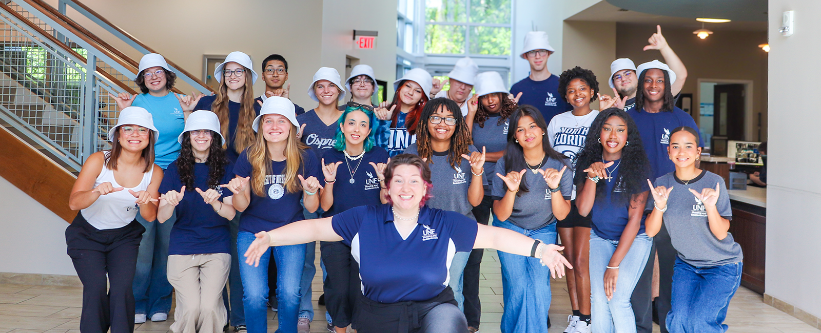 Osprey Cove Student Staff posing for a fun photo