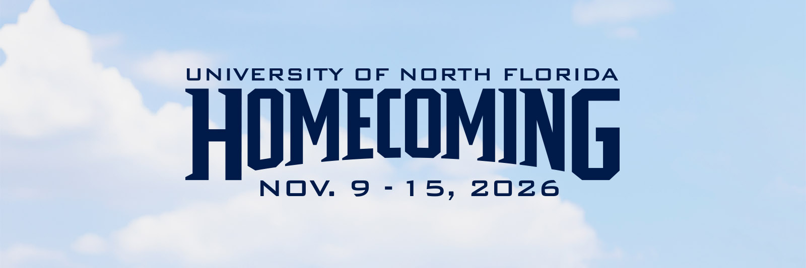 university of north florida homecoming nov 9 - 14 2026