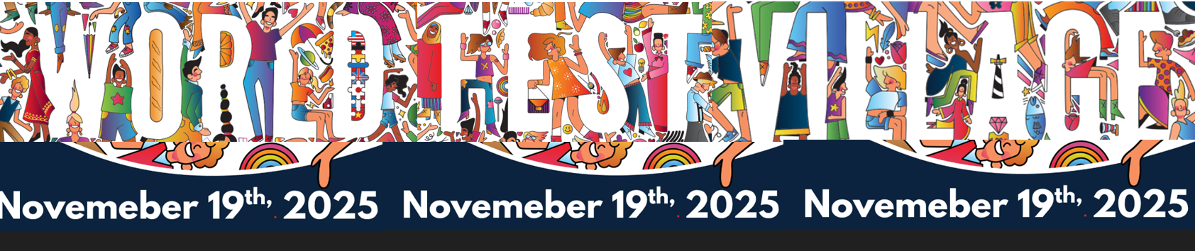 World fest village banner November 19th 2025