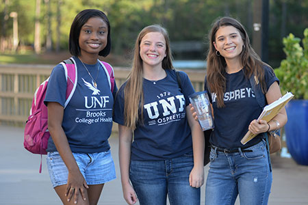 Students smiling