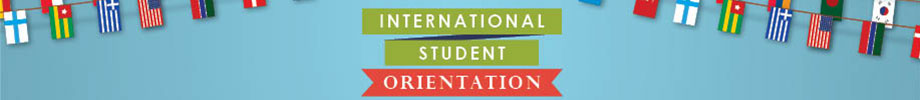 International Student Orientation Banner