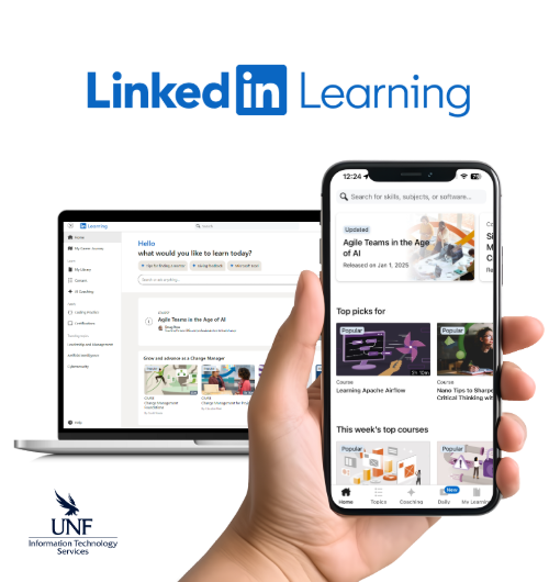 Linkedin learning available on mobile and computers