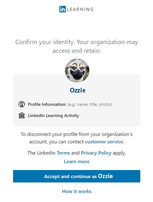 Ozzie profile on linkedin
