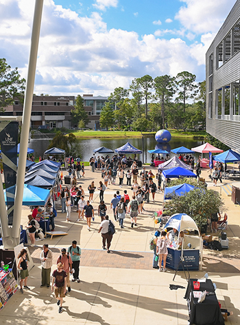 view of UNF Market Days