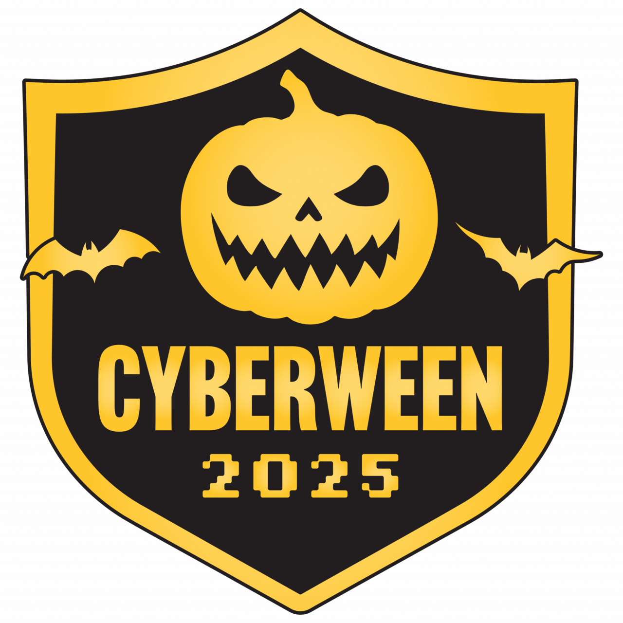cyberween 2025 logo on pumpkin