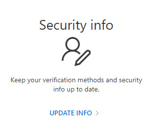 Update Security Info