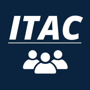 Blue square that says ITAC with an icon of a group of people