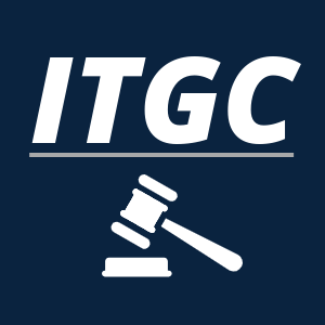 Square that says ITGC with a gavel icon