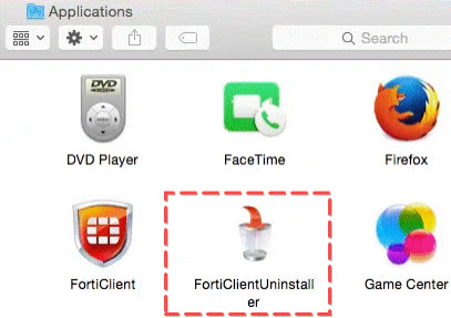 FortiClient Uninstaller on Mac