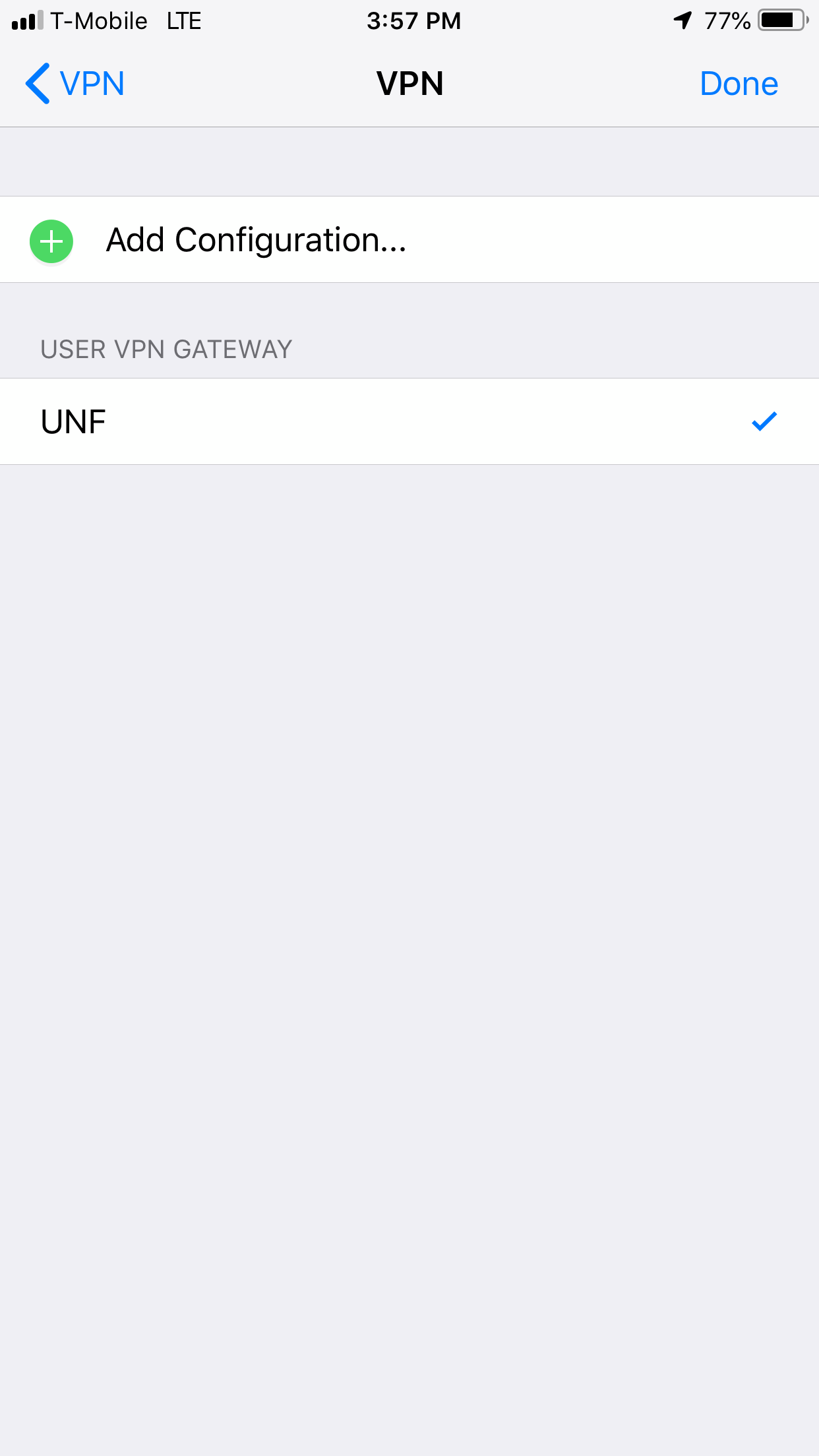 Add VPN Configuration on iOS