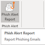 Phishing ALert button in outlook