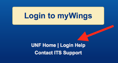 Login Help link on myWings login screen