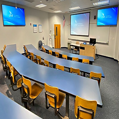 Technology-enabled classrooms in Coggin College of Business Building 42