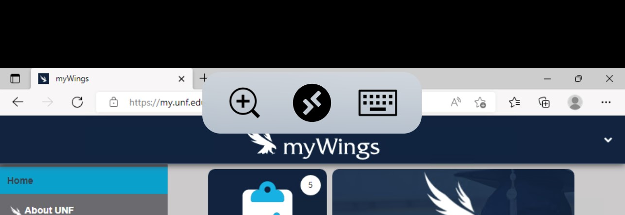 two-arrows icon in mywings virtual