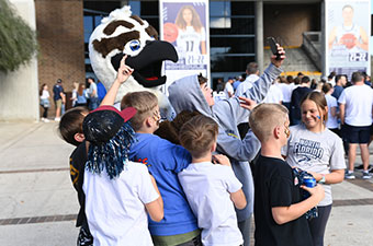 Ozzie with Kids