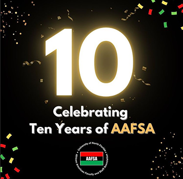 10 Celebrating Ten Year of AAFSA with AAFSA logo