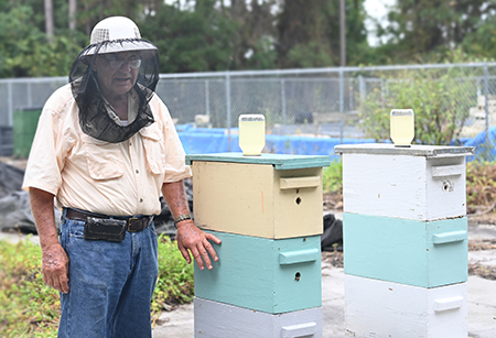 Beekeeper George Sares