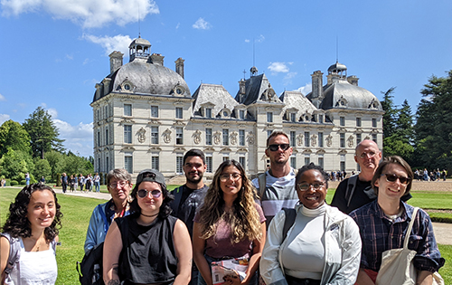 UNF students at the Chateau de Cheverny