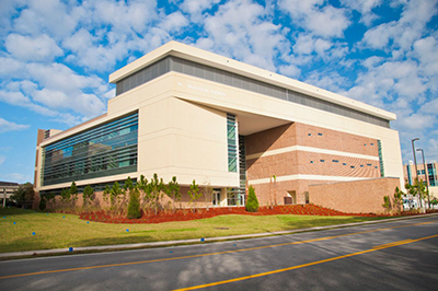 a road view of UNF Biological Sciences Building