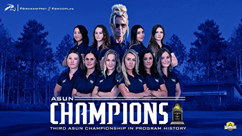 UNF women's golf championship team text of ASUN Champions