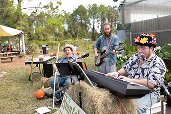 Musicians performing at Harvest Festival