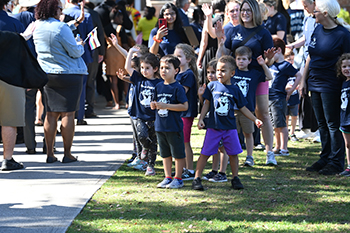 UNF Preschoolers participating in the Inauguration procession