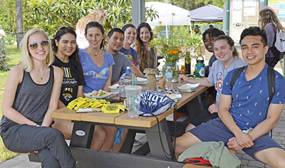 UNF students at the annual Osprey Spring Jamboree in Ogier Gardens