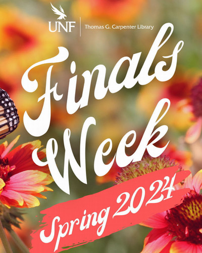 Finals Week Spring 2024 flyer