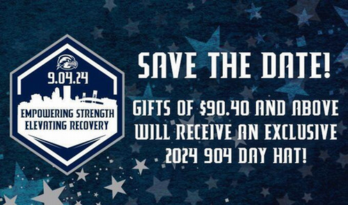 9.04.24 logo Save the Date Gifts of $90.40 and above will receive an exclusive 2024 904 day hat