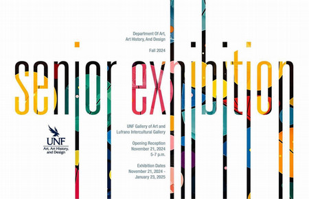 UNF Senior Exhibition graphic ad