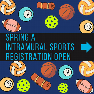 UNF Spring A Intramural Sports Registration flyer