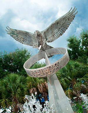 Osprey Fountain on UNF campus