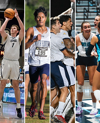 Collage of UNF athletes