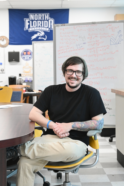 UNF graduate student Evan Wilson