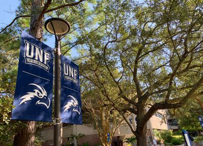 UNF signs on the UNF campus