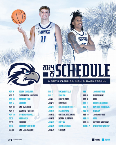 North Florida Men's Basketball 2024-25 schedule