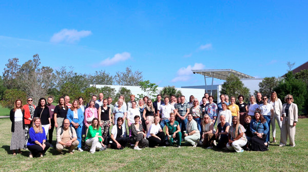 Group of educators from the Netherlands on the UNF campus