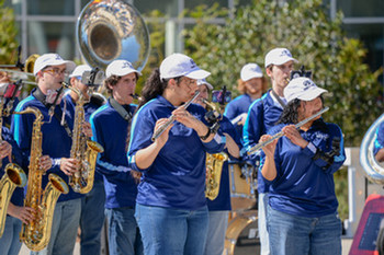 UNF band performing at Homecoming event