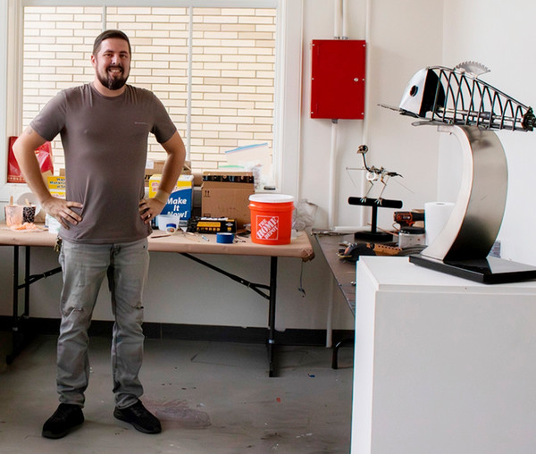 UNF graduate and sculptor Dustin Sims