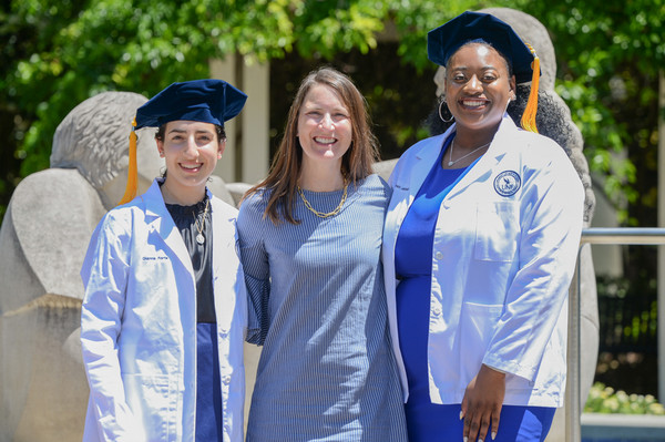 Gianna Forte and Shekinah Mitchell with Dr. Sherry Pinkstaff